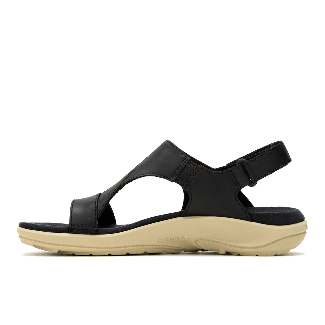 District 4 Luxe Backstrap – Black Womens Sandals Land - 0