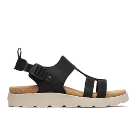 Fleur Backstrap – Black Women’s Sandals Land