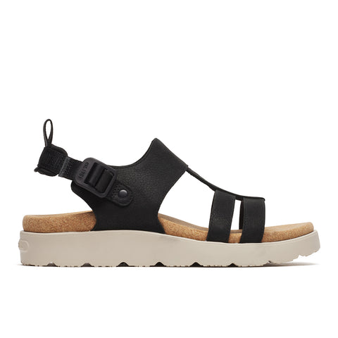 Fleur Backstrap – Black Women’s Sandals Land