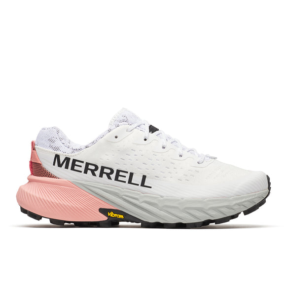 Agility Peak 5 – White/Soft Coral Women’s Trail Running Shoes