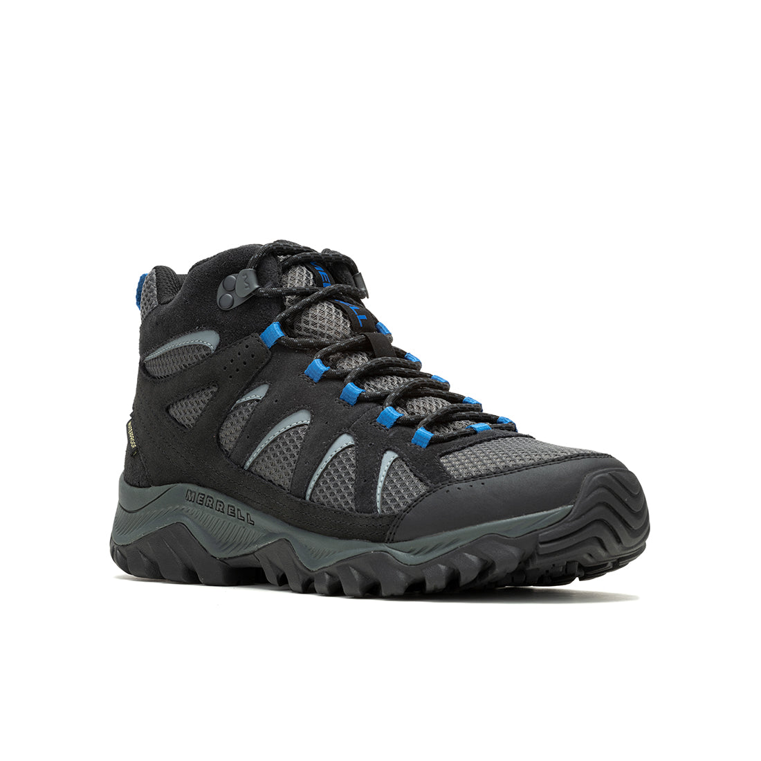Oakcreek Mid Waterproof-Black/Blue Mens Hiking Shoes - 0