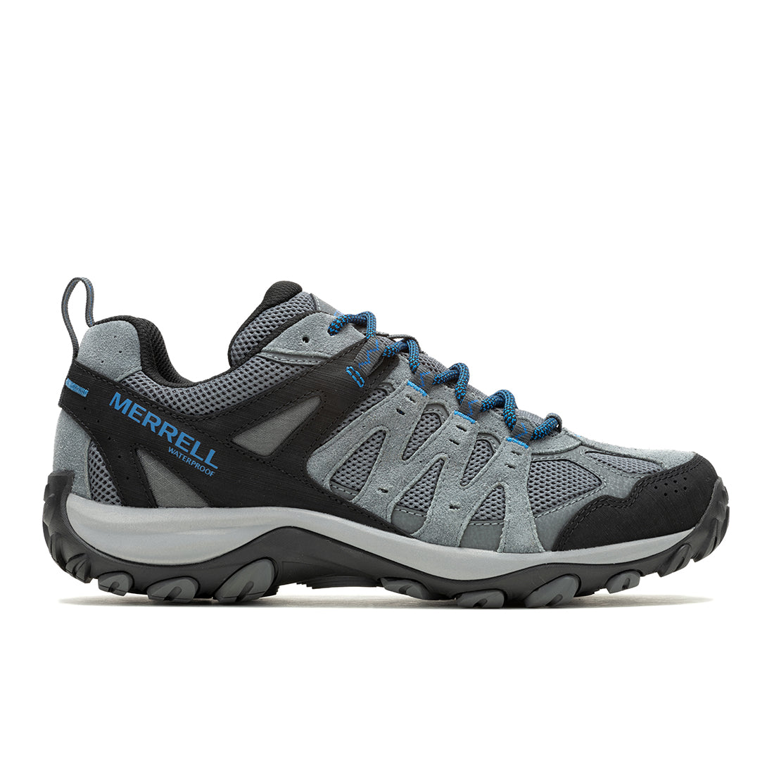 Accentor 3 Waterproof - Rock/Blue Mens Hiking Shoes | Merrell Online Store