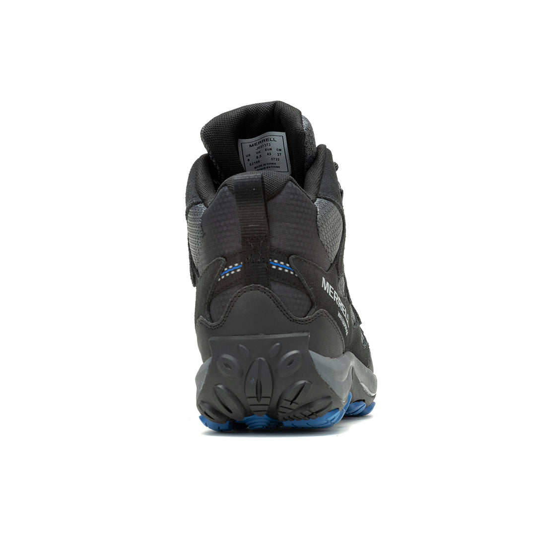 West Rim Mid Waterproof -Black/Blue Mens Hiking Shoes-4