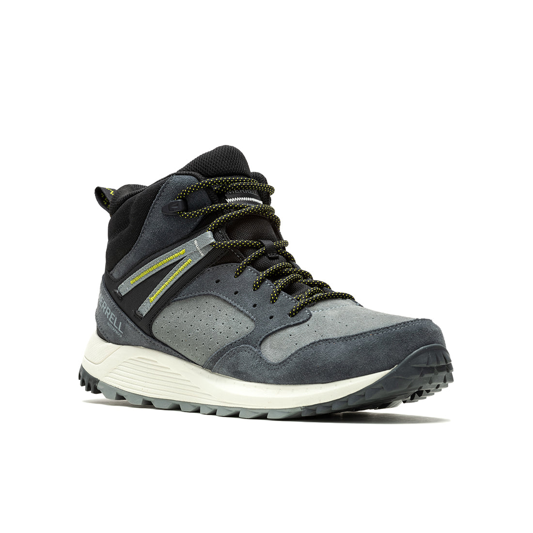 Wildwood Mid Ltr Waterproof-Granite Mens Trail Running Shoes | Merrell ...