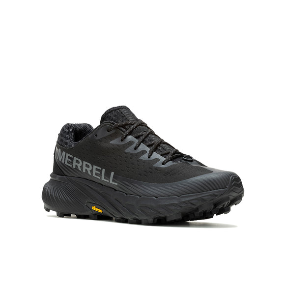 Agility Peak 5 – Black/Black Mens Trail Running Shoes | Merrell Online ...
