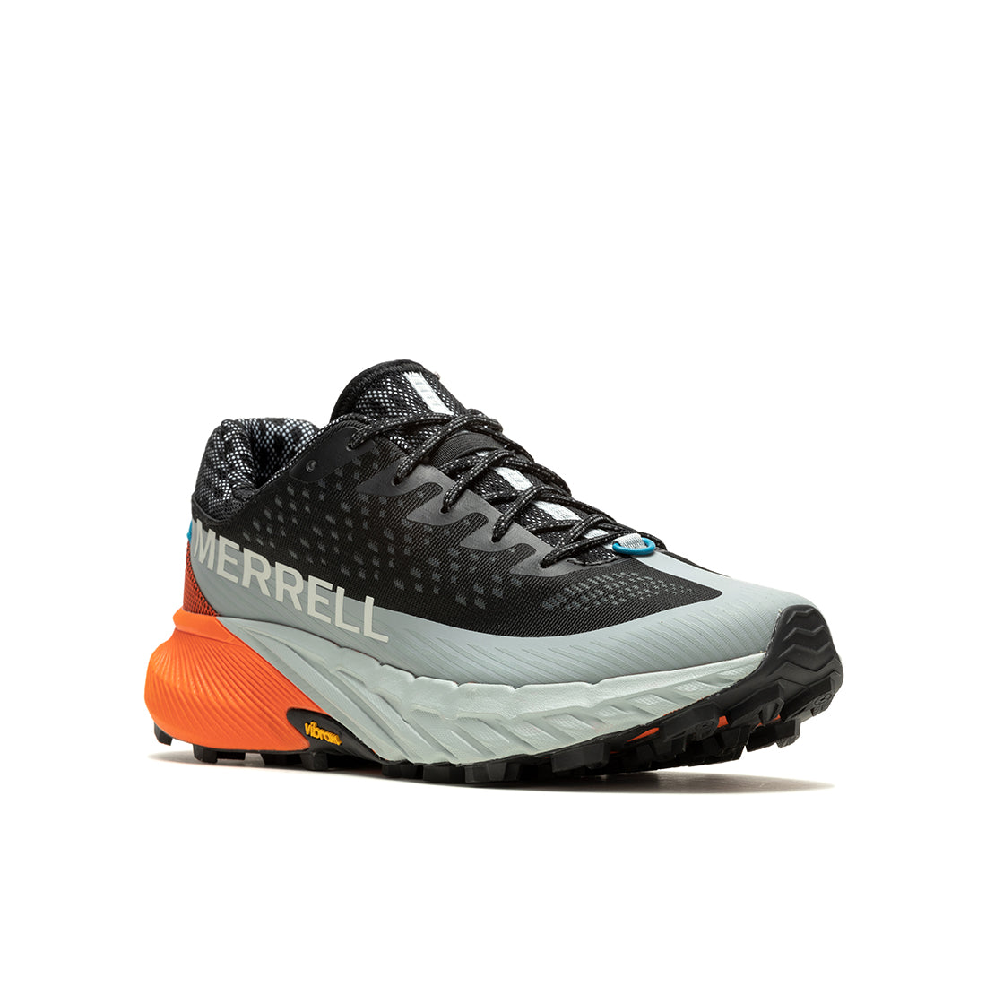 Agility Peak 5-Black/Tangerine Mens Trail Running Shoes | Merrell ...