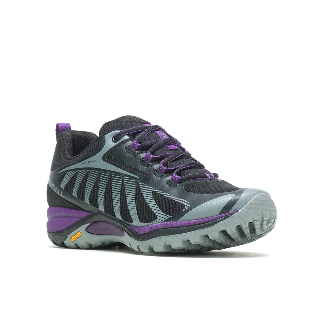 Siren Edge 3 Waterproof – Black/Acai Womens Hiking Shoes - 0