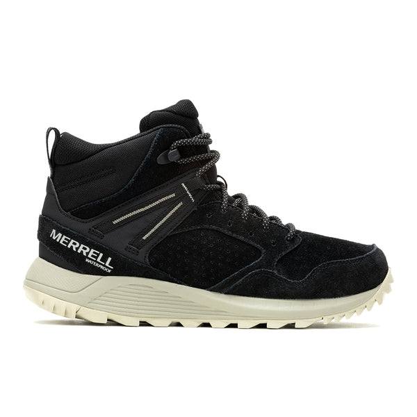 WILDWOOD MID LTR WATERPROOF-BLACK WOMENS TRAIL RUNNING SHOES