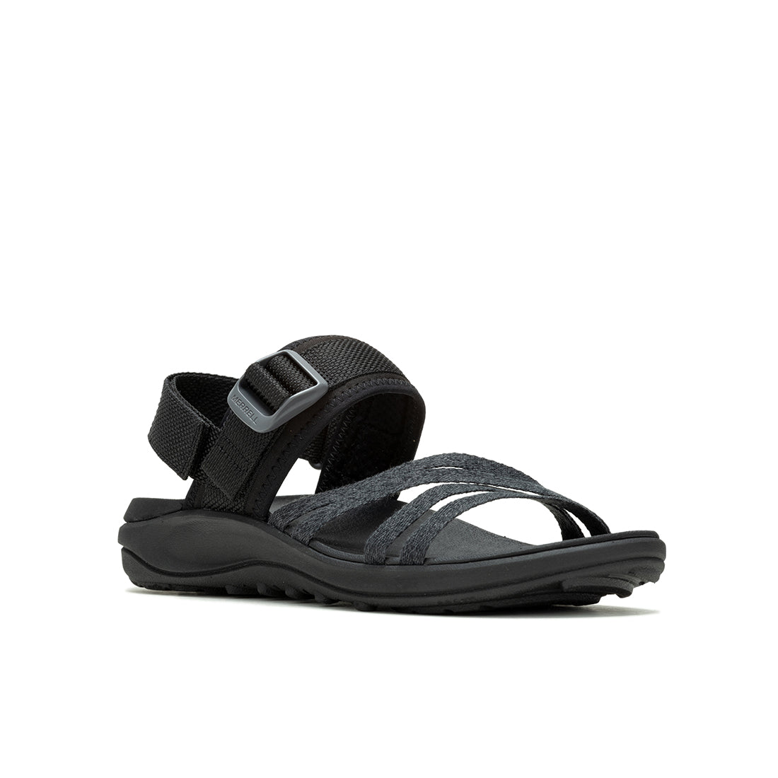 District 4 Backstrap – Black Womens Sandals Land - 0