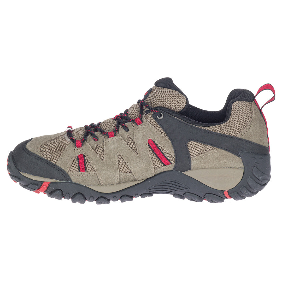 Deverta 2 Waterproof-Boulder/Fiery Red Mens Hiking Shoes - 0