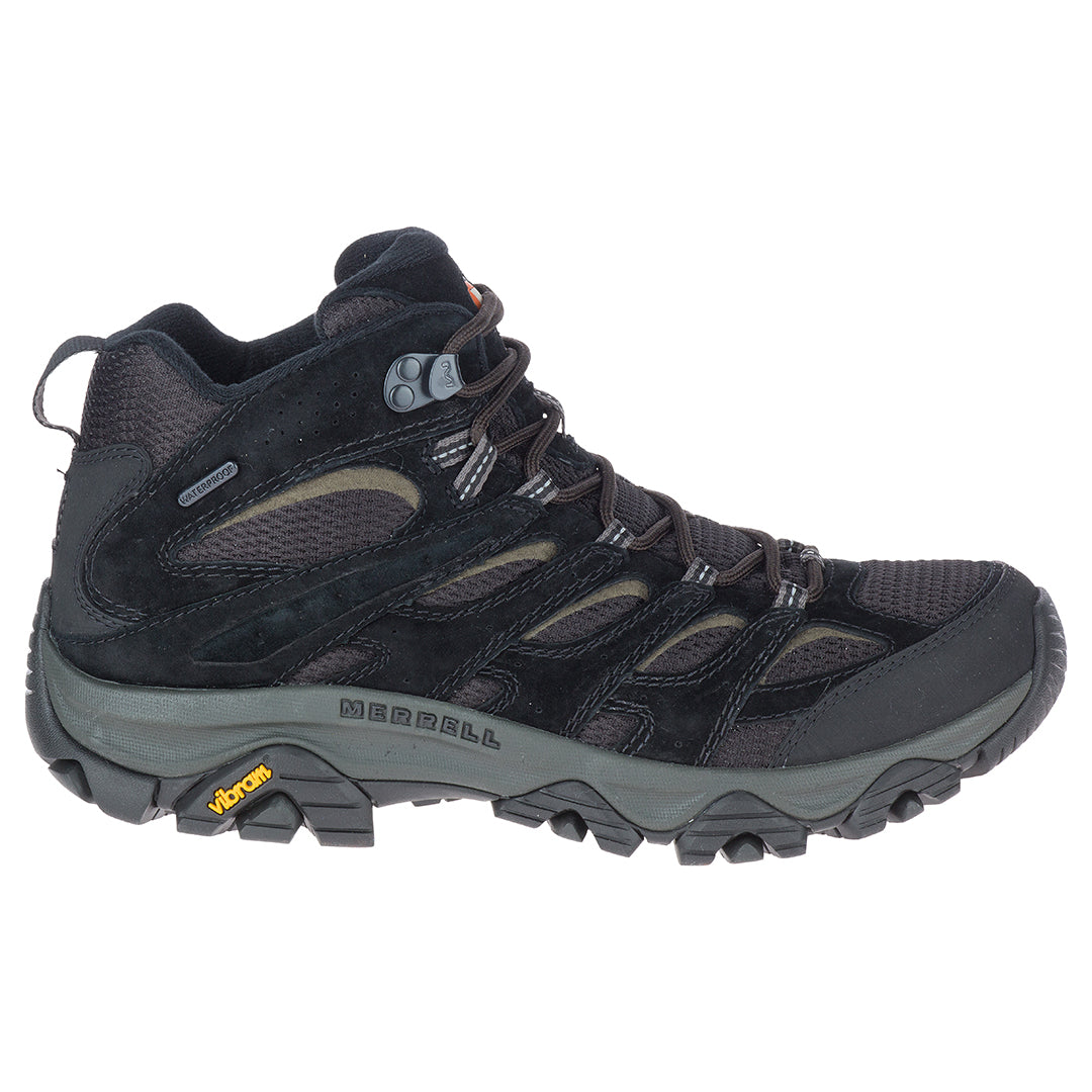 Moab 3 Mid Waterproof - Black Men's Hiking Shoes-1