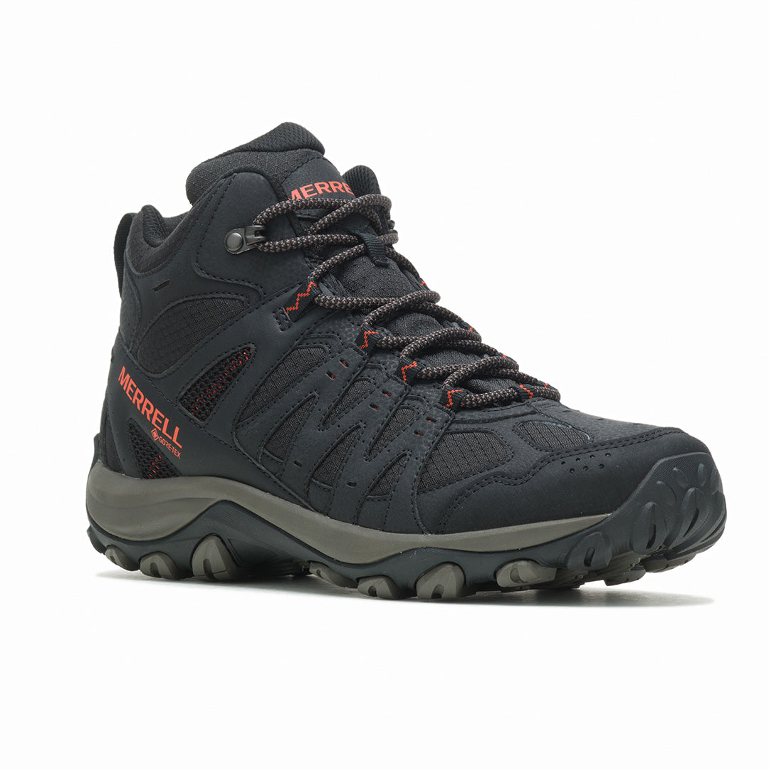 Accentor 3 Sport Mid Gore-Tex-Black/Tangerine Mens Hiking Shoes