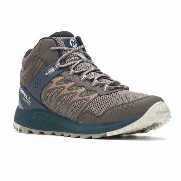 Wildwood Mid Waterproof-Falcon Mens Trail Running Shoes | Merrell ...