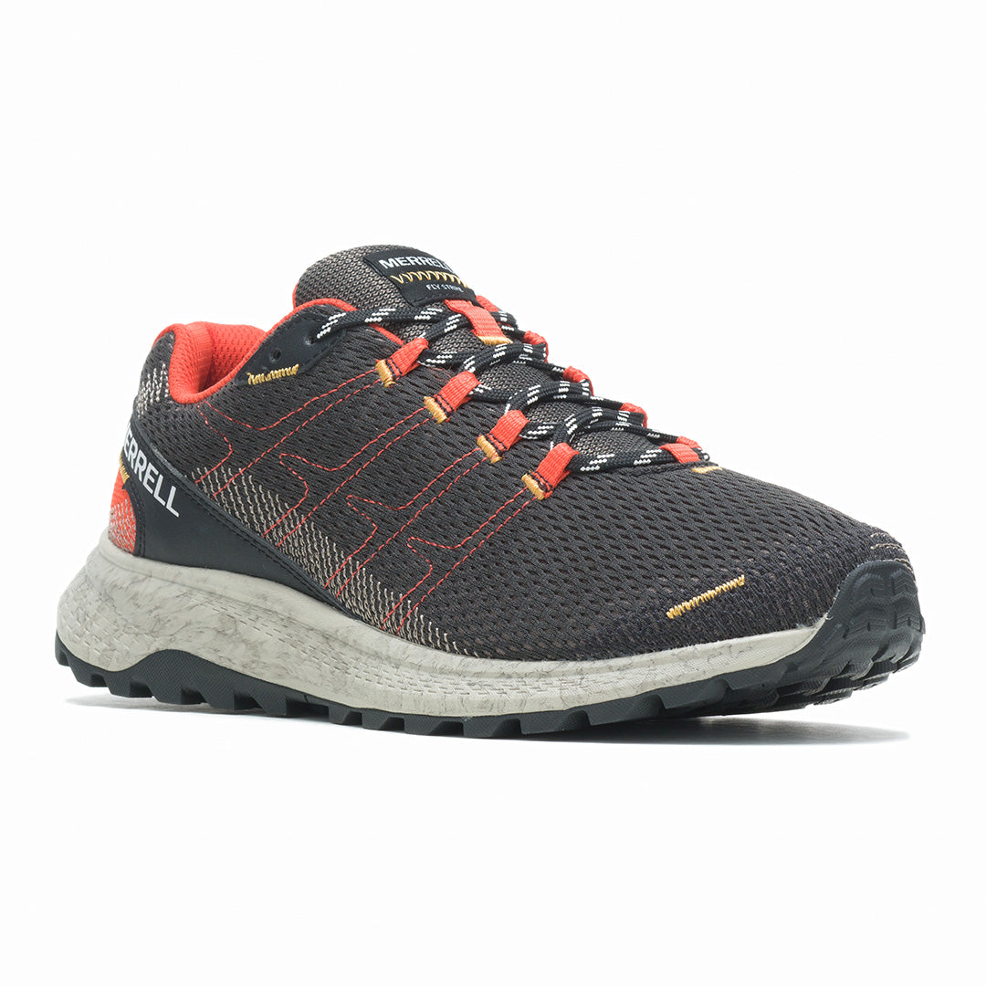 Fly Strike-Black/Tangerine Mens Trail Running Shoes - 0