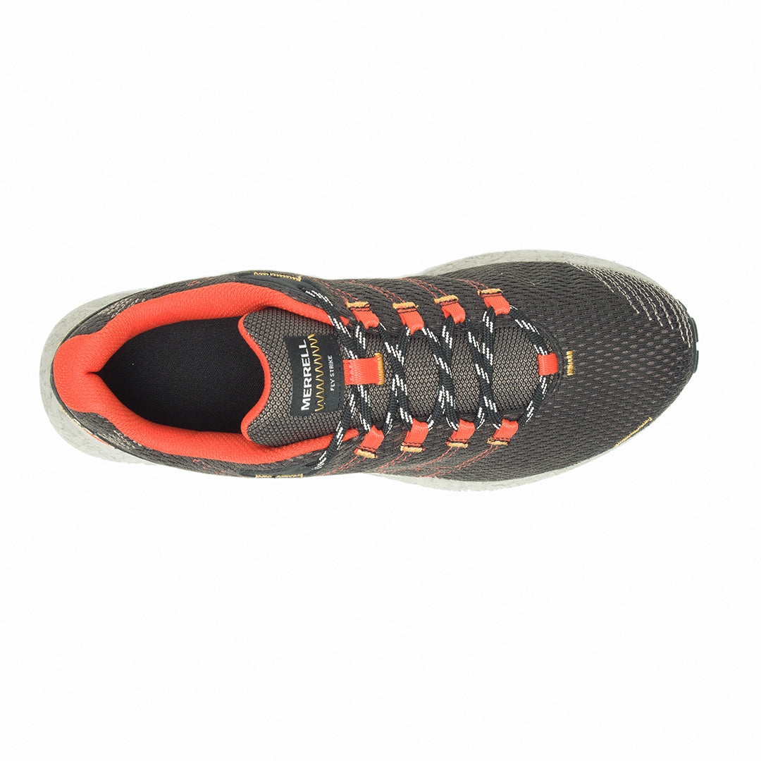 Fly Strike-Black/Tangerine Mens Trail Running Shoes