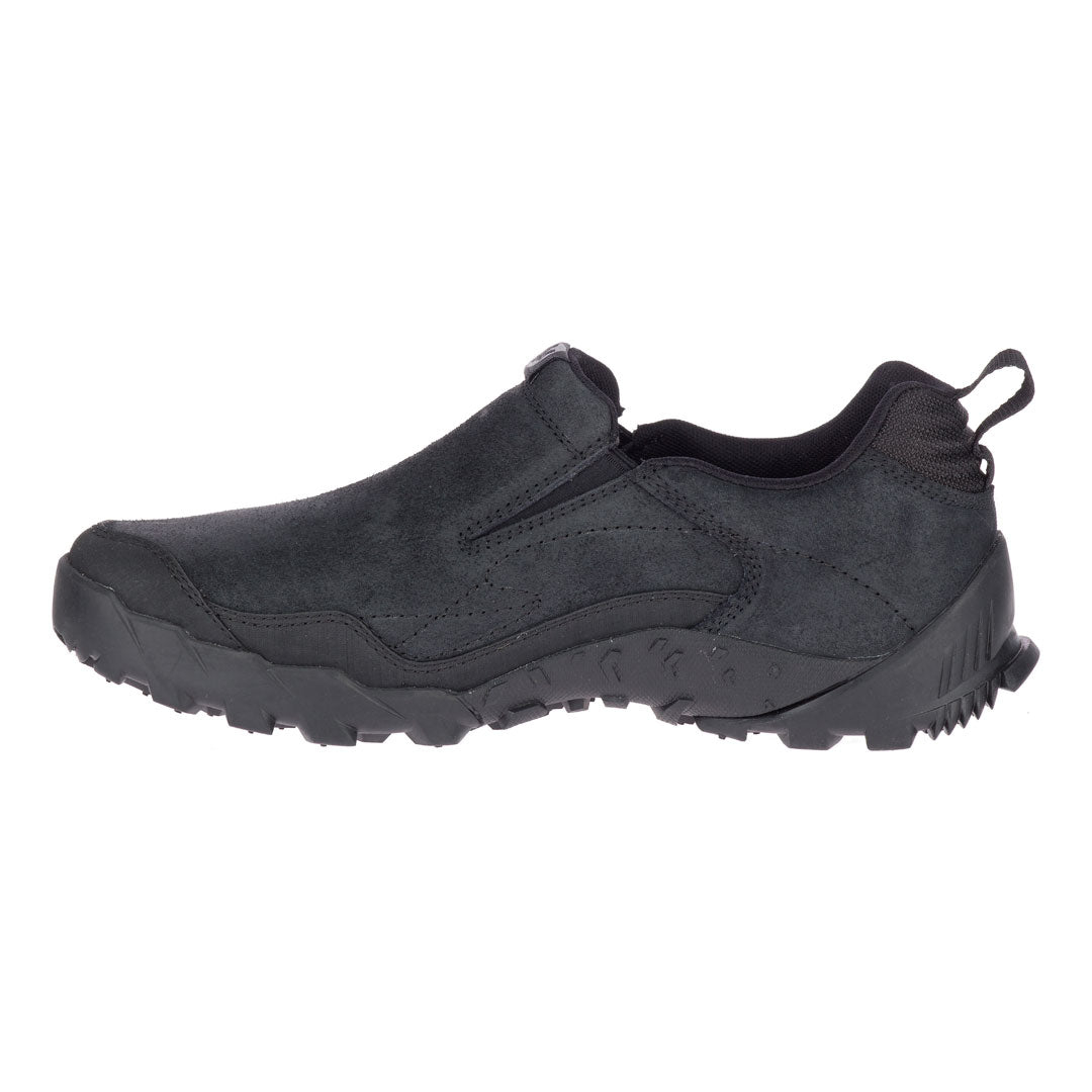 Annex Trak V Moc-Black Mens Leather Casual Shoes