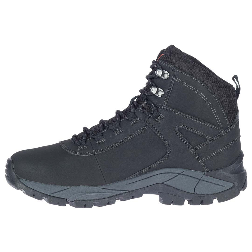 Vego Mid Leather Waterproof - Black Men's Hiking Shoes – Merrell Online ...
